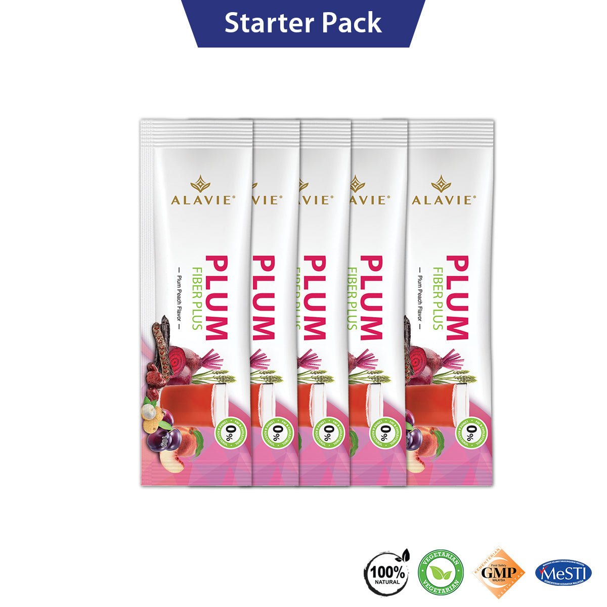 ALAVIE® Plum Fiber Plus Starter Pack 5s - AlavieHealth.com